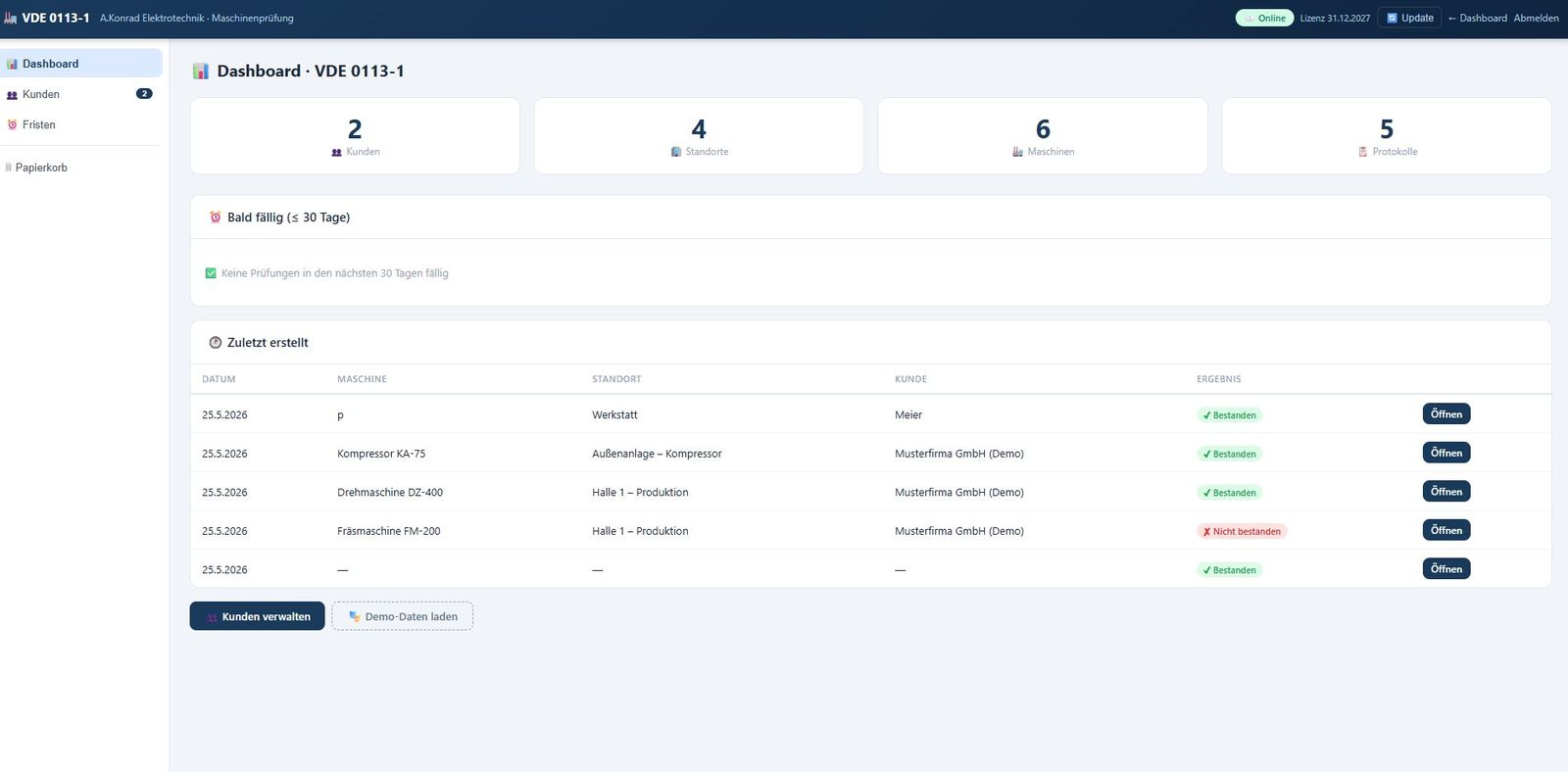 Prüf-App VDE 0113-1
